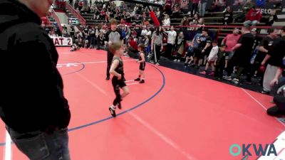 43 lbs Quarterfinal - Kaden Heath, Blackwell Wrestling Club vs Remmi Schwahn, Chandler Takedown Club