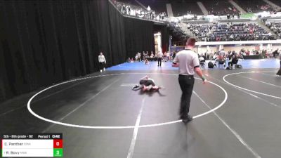 5th - 6th grade - 92 Cons. Round 5 - Reed Bovy, Moen Wrestling Academy vs Cole Panther, Iowa