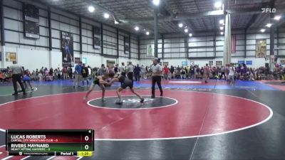 113 lbs Placement Matches (8 Team) - Lucas Roberts, CAPITAL CITY WRESTLING CLUB vs Rivers Maynard, HEAVY HITTING HAMMERS