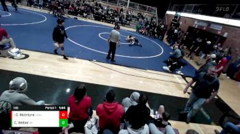 145 lbs Cons. Round 6 - Colin McIntyre, Vashon Island vs Chase Weber, Burlington Edison