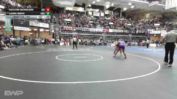 145 lbs Quarterfinal - Laura Smith, Oakley HS vs KayLynn Nicholson, Osage City HS