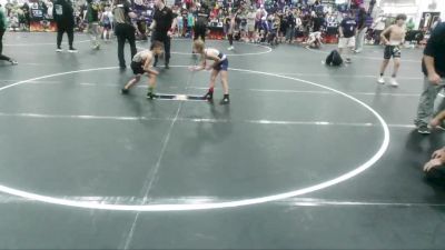 60 lbs Quarterfinal - Brody Purvis, Mighty Warriors Wrestling Acad vs Leanna Drook, Grizzlies Wrestling Club
