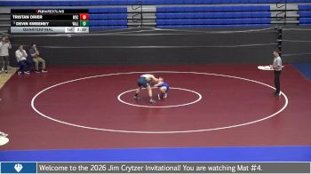 165 lbs Quarterfinal - Devin Sweeney, Washington & Lee vs Tristan Drier, Wisconsin Eu Claire