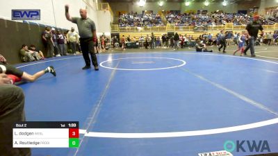 86-92 lbs Quarterfinal - Lane Dodgen, Wesley Wrestling Club vs Aleks Routledge, Prodigy NDT