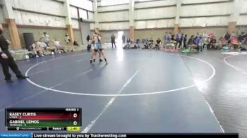 132 lbs Round 3 (10 Team) - Kasey Curtis, UTAH2 vs Gabriel Lemos, Temecula