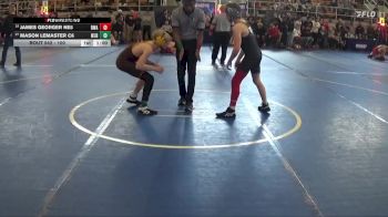 100 lbs Cons. Round 3 - Mason Lemaster C6, West Jefferson Roughriders vs James Georger NE5, Donahue Wrestling Academy