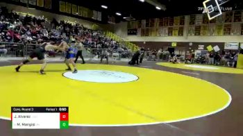 160 lbs Cons. Round 3 - Manoa Mangisi, Valencia (Placentia) vs Jesus Alvarez, Tustin