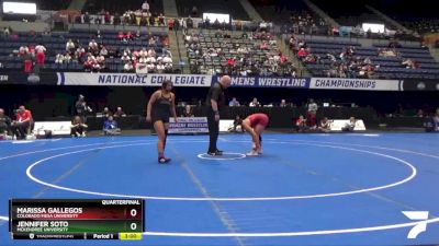 123 lbs Quarterfinal - Marissa Gallegos, Colorado Mesa University vs Jennifer Soto, McKendree University