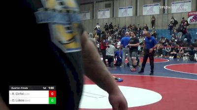 195 lbs Quarterfinal - Ross Cinfel, Clovis North vs Daniel Lobos, Bakersfield