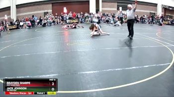 110 lbs Round 1 - Brayden Sharpe, Mat Monstars vs Jack Johnson, Arlington