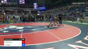 132 lbs Consi Of 32 #2 - Patron Plummer, Pennsylvania vs Lilly Gough, Oklahoma