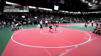 122 lbs Champ. Round 2 - Tanner Craig, Unattached vs Jacob Acevedorena, Unattached