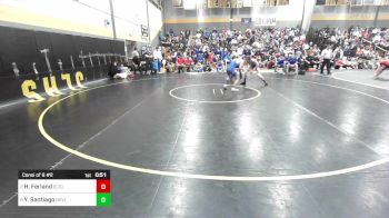 126 lbs Consi Of 8 #2 - Hayden Ferland, Ellis Tech vs Yosuel Santiago, Rockville