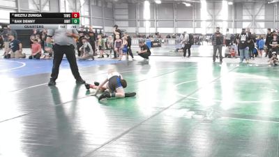 53 lbs Quarters - Ean Denny, Inland Northwest Wrestling Training Center vs Meztli Zuniga, Team Aggression Wrestling Club