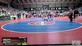 1A-113 lbs Cons. Round 3 - Cody Duck, Pepperell vs Silas Mills, Trion