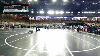 130 lbs Round 5 - Micah Thomas, Palmetto Middle School vs Christian Swanson, Long Cane Middle School/ Troup Wrestling