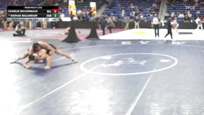 190 lbs Round Of 64 - Charlie McCormack, Wellesley vs Nathan Malandain, Shawsheen