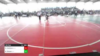 58 lbs 5th Place - Gavin Cordova, NM Beast vs Natalie Shaver, Nxt Level Wr Ac