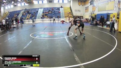 120 lbs Round 1 (8 Team) - Mason Boni, Cowboys WC vs Dylan Lunsford, Black Hive