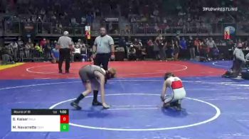 78 lbs Round Of 16 - Grady Kaiser, Oklahoma Wrestling Academy vs Michael Navarrette, Central Bulldogs