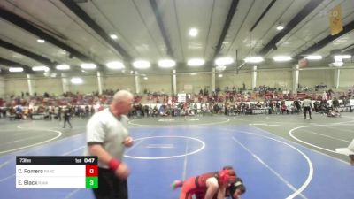 73 lbs 5th Place - Chayne Romero, Ranch Hand Wrestling vs Ellie Black, Ravage WC