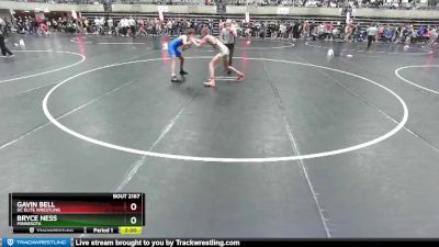 130 lbs Cons. Round 2 - Bryce Ness, Minnesota vs Gavin Bell, DC Elite Wrestling