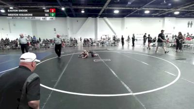 42 lbs Quarterfinal - Easton Snook, Team Real Life vs Weston Kisamore, Valley Bad Boys