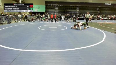 113 lbs Consi Of 32 #2 - Aaron Beckett, Northridge vs Cameron Shirazi, De La Salle