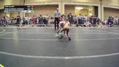 50 lbs Quarterfinal - Kiah Alcon, Stout Wr Ac vs Jose Alfredo Acevedo, Savage