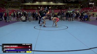 106 lbs Cons. Round 3 - George Georgiev, IL vs Cooper Smith, KS