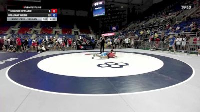 106 lbs Champ. Rd Of 16 - Colton Wyller, IL vs William Webb, NJ