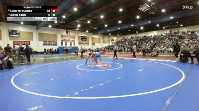 132 Boys Champ. Round 1 - Aiden Caro, Rancho Bernardo vs Luke Wyborney, St Augustine