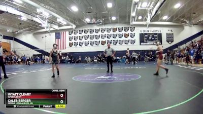 106 lbs Cons. Semi - Caleb Berger, Medina Highland (A), OH vs Wyatt Cleary, Walsh Jesuit