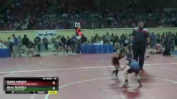 46 lbs Cons. Round 4 - Beau Russell, ReZults Wrestling vs Ronix Wright, Comanche Bad Boyz Wrestling Cl
