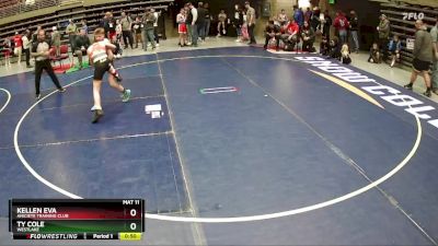 97 lbs Semifinal - Kellen Eva, Aniciete Training Club vs Ty Cole, WESTLAKE