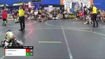 60 lbs Round 4 (6 Team) - Zander Smith, Midwest Xtreme Wrestling vs Cal Satterstrom, The Funky Singlets Teal