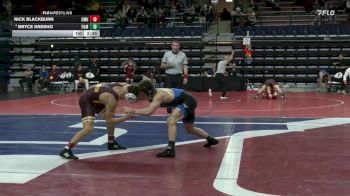 141 lbs Quarterfinal - Nick Blackburn, Central Michigan vs Bryce Kresho, Franklin & Marshall