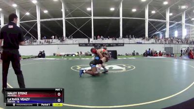 102 lbs Round 2 (6 Team) - Haley Stenz, Michigan vs La`Raya Veazy, Indiana