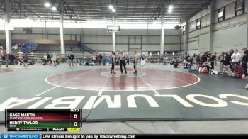 110 lbs Cons. Round 3 - Gage Martin, Sandpoint Middle School vs Henry Taylor, Kuna