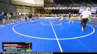 70 lbs Champ. Round 2 - Draven Franco, Federal Way Spartans Wrestling vs Landon Anstrom, Tahoma Jr. Bears Wrestling Club