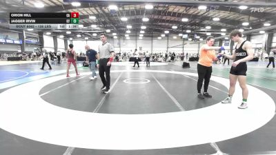 138 lbs Round Of 32 - Orion Hill, CA vs Jagger Irvin, KY