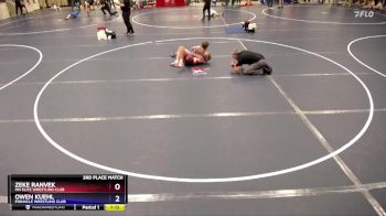 119 lbs 3rd Place Match - Zeke Ranvek, MN Elite Wrestling Club vs Owen Kuehl, Pinnacle Wrestling Club