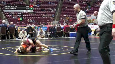 112 lbs First Round - Kaylen Sluyter, Towanda-G vs Kylee Trostle, ELCO-G