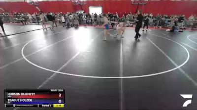 132 lbs Cons. Round 1 - Hudson Burnett, MN vs Teague Holzer, WI