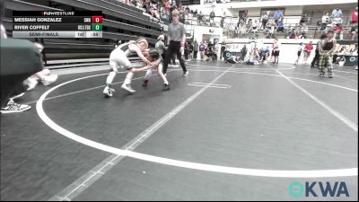 55 lbs Semifinal - Messiah Gonzalez, Shelton Wrestling Academy vs River Coffelt, Bridge Creek Youth Wrestling