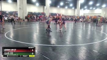 150 lbs Round 3 (6 Team) - Johnny Beltz, Ohio Titan Gold vs Caleb Cox, Carolina Exteme Blue