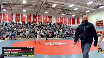 157 lbs Cons. Round 4 - Keegan Tackett, Norwood vs Mason Schoeppner, Grand Valley