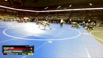 150 Class 2 lbs Quarterfinal - Spencer Cunningham, Mid-Buchanan vs Kyler Carr, Mexico