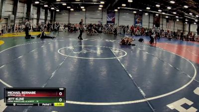 100 lbs Rd# 4- 2:00pm Friday Final Pool - Jett Kline, Lions Wrestling Academy vs Michael Bernabe, Gotcha Blue