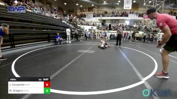 49 lbs Quarterfinal - John Carpenter, Best Trained Wrestling vs Mason Gregory, Choctaw Ironman Youth Wrestling